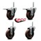Service Caster 4 Inch High Temp Glass Filled Nylon 58 Inch Stem Caster Set 2 Total Lock Brakes SCC-TSTTL20S414-GFNSHT-58212-2-S-2 - alternate 4